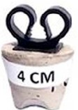 Separador De Concreto De Fierro 4 Cm x 100 Und